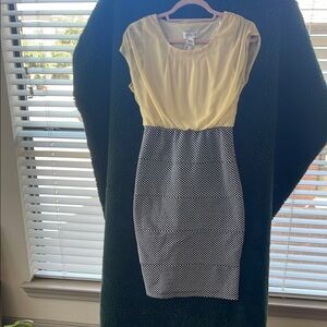 Enfocus Studio Yellow and Black Midi Dress